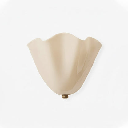 Scultura | Sculptural Wall Light, Modern Organic Art Wall Sconce in Beige, Green, Brown or Amber, Hardwired