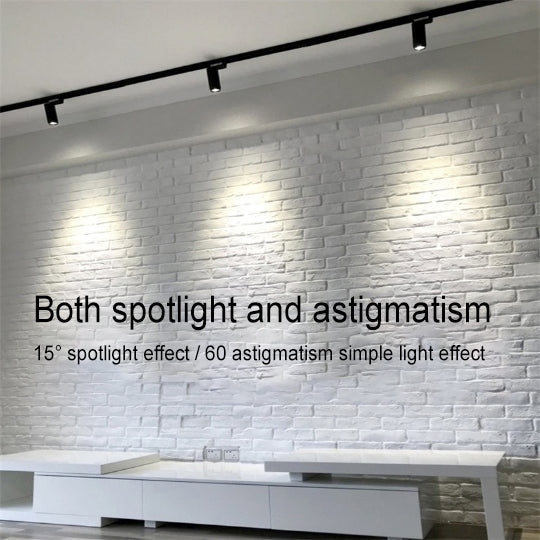 Binario | Dimmable LED Track Lighting with 3, 4 or 5 Spotlight Heads, Modern Ceiling Track Light Kit