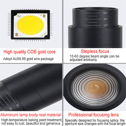 Binario | Dimmable LED Track Lighting with 3, 4 or 5 Spotlight Heads, Modern Ceiling Track Light Kit