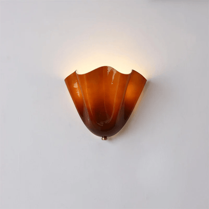 Scultura | Sculptural Wall Light, Modern Organic Art Wall Sconce in Beige, Green, Brown or Amber, Hardwired