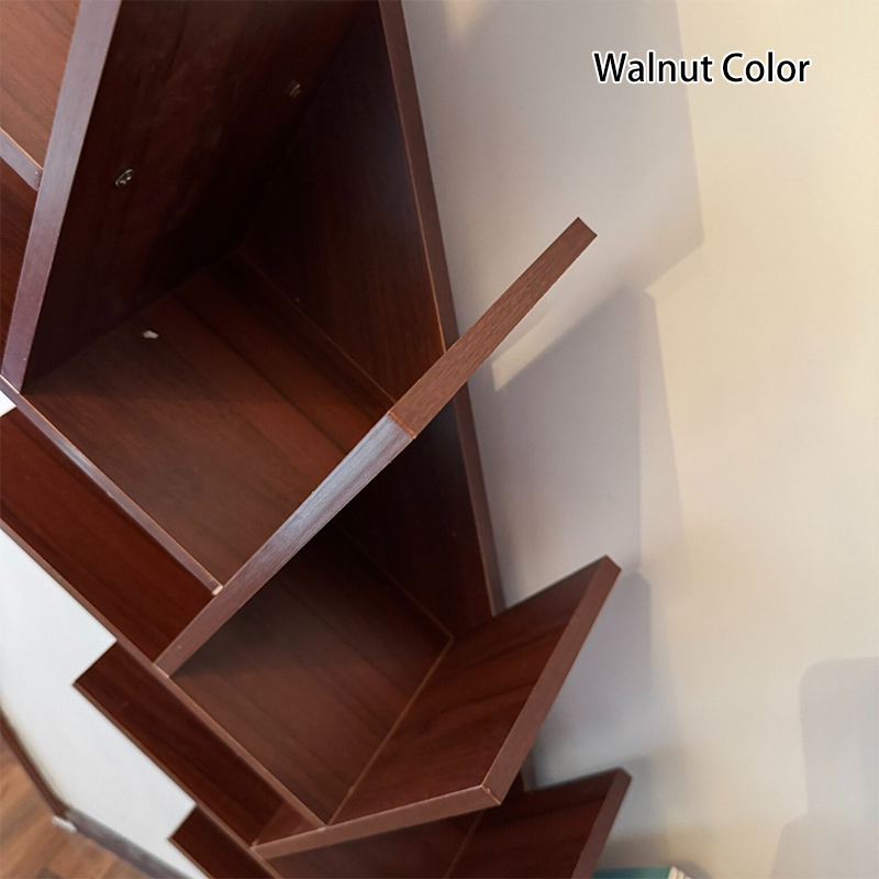 Scala | Narrow Tall Wood Bookshelf, 6 to 12 Tier Slim Bookcase Storage Shelf for Home Office and Living Room