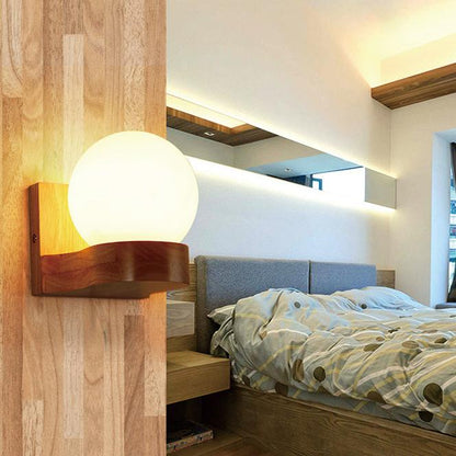 Vetro | Modern Glass Shade Wall Sconce, One or Two Light Wall Lamp for Dining Room, Hallway and Bedroom