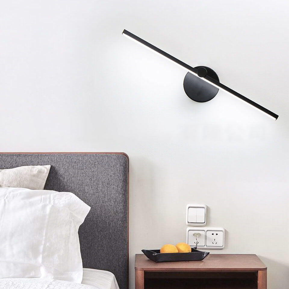 Specchio | LED Vanity Light Bar, Modern Over Mirror Wall Sconce with Switch in Black, White or Gold