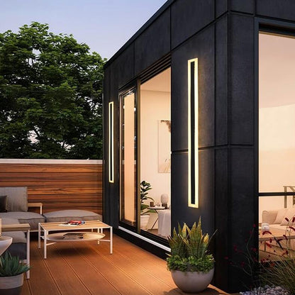 Barra | Long LED Bar Wall Light, Modern Linear Exterior Wall Sconce in Seven Lengths for Porch and Facade