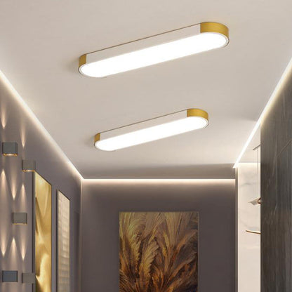 Cornice | Rectangular LED Ring Flush Mount Ceiling Light, Modern Linear Ceiling Lamp for Hallway and Kitchen