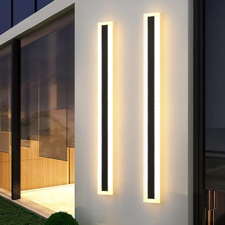 Barra | Long LED Bar Wall Light, Modern Linear Exterior Wall Sconce in Seven Lengths for Porch and Facade