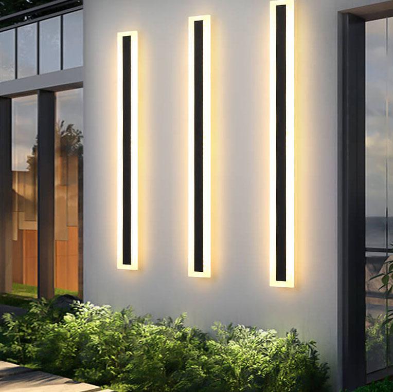 Barra | Long LED Bar Wall Light, Modern Linear Exterior Wall Sconce in Seven Lengths for Porch and Facade