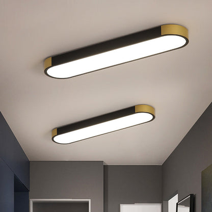 Cornice | Rectangular LED Ring Flush Mount Ceiling Light, Modern Linear Ceiling Lamp for Hallway and Kitchen