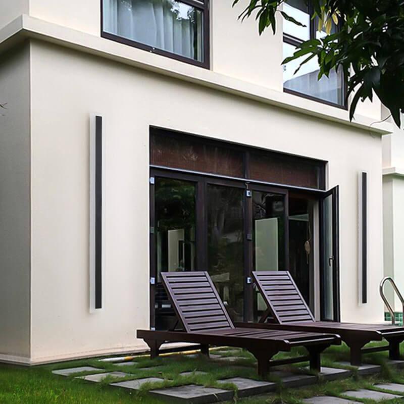 Barra | Long LED Bar Wall Light, Modern Linear Exterior Wall Sconce in Seven Lengths for Porch and Facade