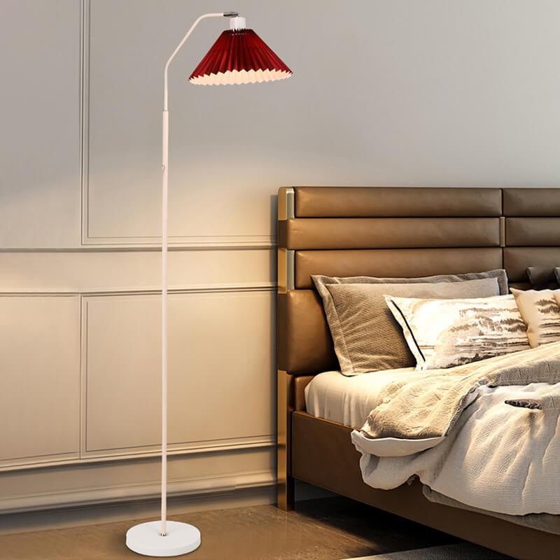 Plissa | Pleated Fabric Shade Floor Lamp, Modern Minimalist Standing Lamp for Living Room and Bedroom