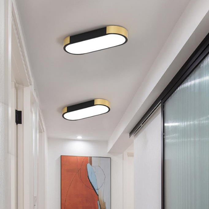 Cornice | Rectangular LED Ring Flush Mount Ceiling Light, Modern Linear Ceiling Lamp for Hallway and Kitchen