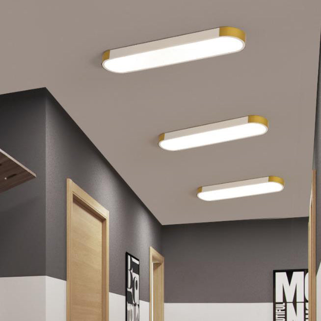 Cornice | Rectangular LED Ring Flush Mount Ceiling Light, Modern Linear Ceiling Lamp for Hallway and Kitchen