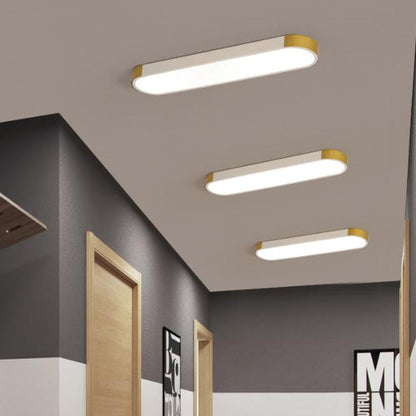 Cornice | Rectangular LED Ring Flush Mount Ceiling Light, Modern Linear Ceiling Lamp for Hallway and Kitchen