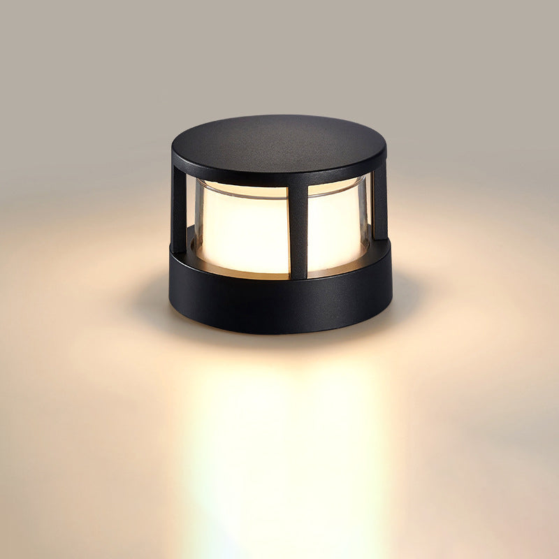 Tubo | Aluminum Cylinder LED Landscape Light, Modern Outdoor Garden Path Light, Square or Round