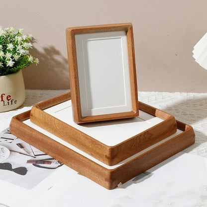 Ricordo | Natural Wood Picture Frame with Rounded Corners, Walnut or Sandalwood Photo Frame in Five Sizes