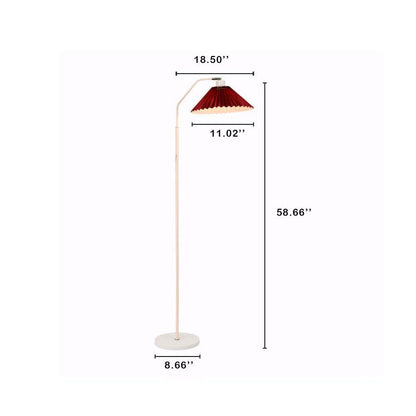 Plissa | Pleated Fabric Shade Floor Lamp, Modern Minimalist Standing Lamp for Living Room and Bedroom