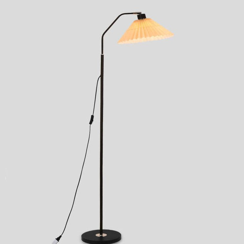 Plissa | Pleated Fabric Shade Floor Lamp, Modern Minimalist Standing Lamp for Living Room and Bedroom