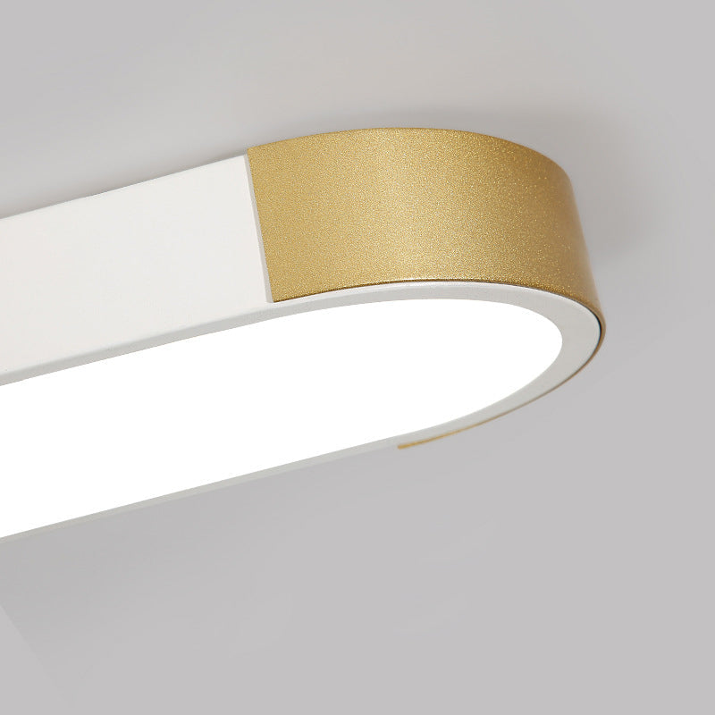 Cornice | Rectangular LED Ring Flush Mount Ceiling Light, Modern Linear Ceiling Lamp for Hallway and Kitchen