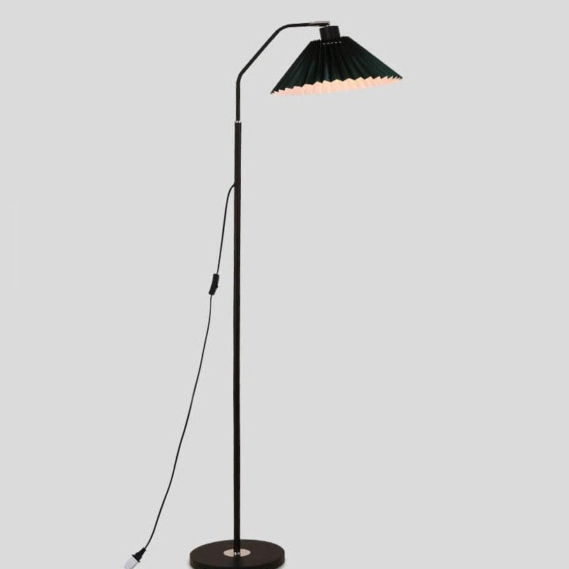 Plissa | Pleated Fabric Shade Floor Lamp, Modern Minimalist Standing Lamp for Living Room and Bedroom
