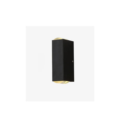 Fascio | Modern LED Up and Down Wall Light, Black Exterior Wall Sconce for Covered Patio, Porch and Entry