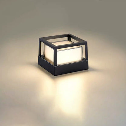 Tubo | Aluminum Cylinder LED Landscape Light, Modern Outdoor Garden Path Light, Square or Round
