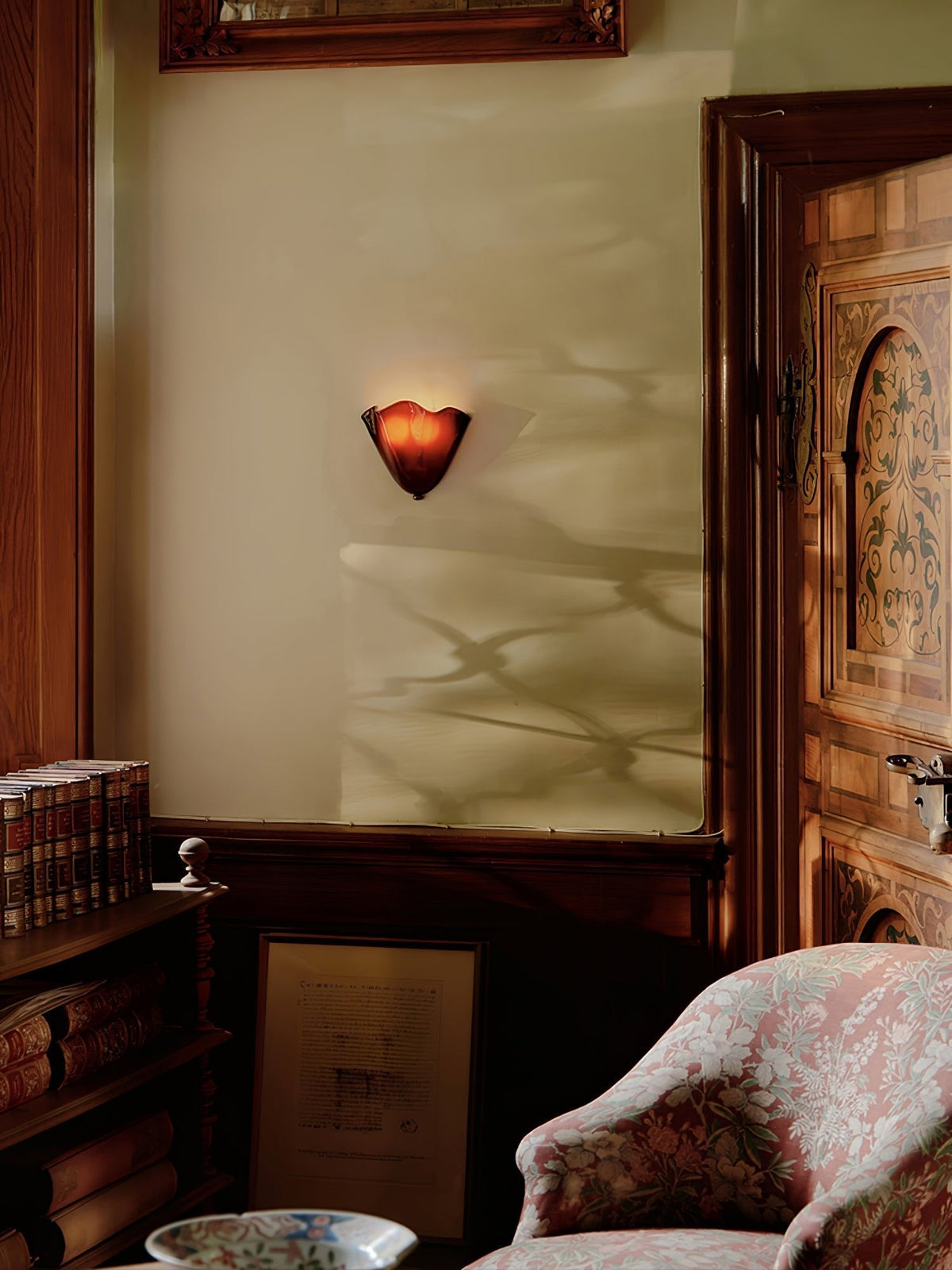 Scultura | Sculptural Wall Light, Modern Organic Art Wall Sconce in Beige, Green, Brown or Amber, Hardwired