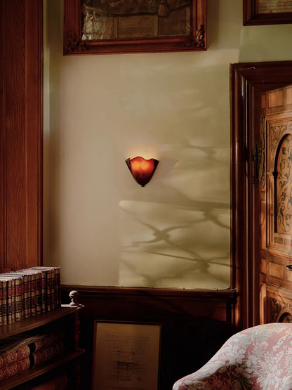 Scultura | Sculptural Wall Light, Modern Organic Art Wall Sconce in Beige, Green, Brown or Amber, Hardwired