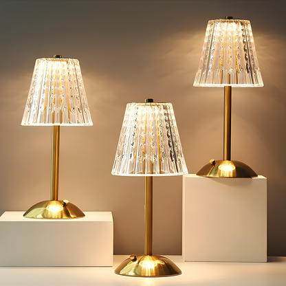 Lumetto | Cordless Rechargeable Touch Table Lamp, USB C LED Lamp in Classic or Vintage Style for Bedside