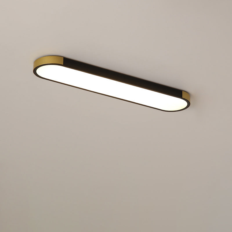 Cornice | Rectangular LED Ring Flush Mount Ceiling Light, Modern Linear Ceiling Lamp for Hallway and Kitchen