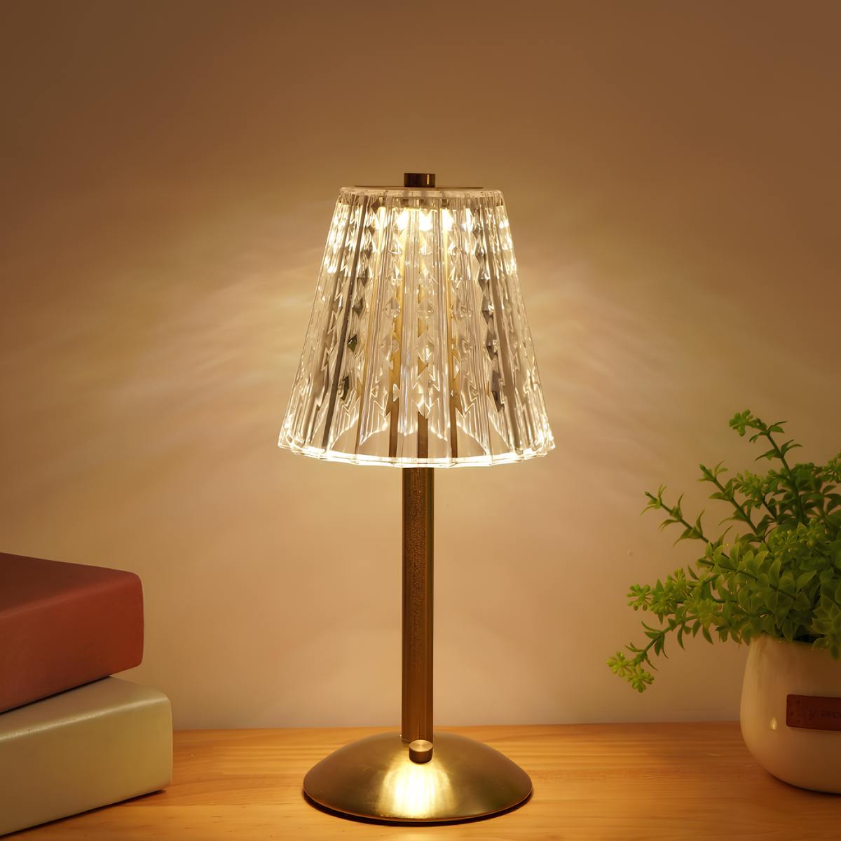 Lumetto | Cordless Rechargeable Touch Table Lamp, USB C LED Lamp in Classic or Vintage Style for Bedside