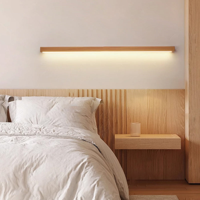 Listello | Solid Wood LED Wall Light Bar, Linear Up and Down Wall Sconce for Vanity Mirror and Hallway