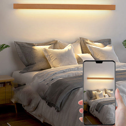 Listello | Solid Wood LED Wall Light Bar, Linear Up and Down Wall Sconce for Vanity Mirror and Hallway