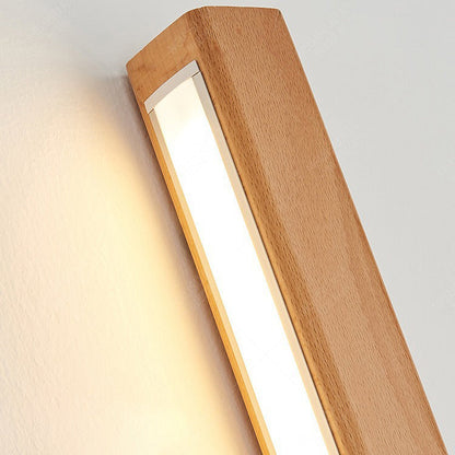 Listello | Solid Wood LED Wall Light Bar, Linear Up and Down Wall Sconce for Vanity Mirror and Hallway