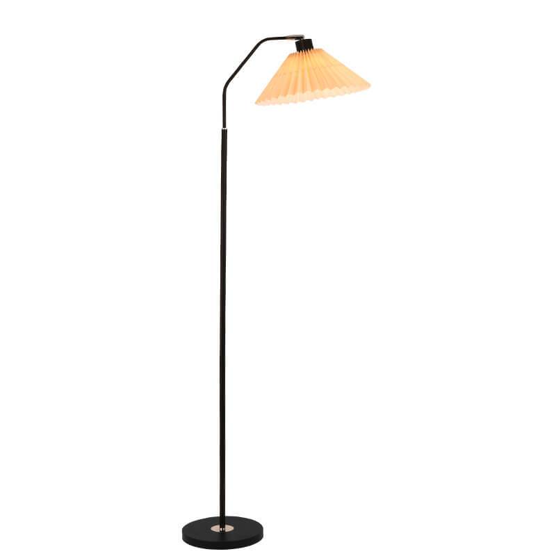 Plissa | Pleated Fabric Shade Floor Lamp, Modern Minimalist Standing Lamp for Living Room and Bedroom