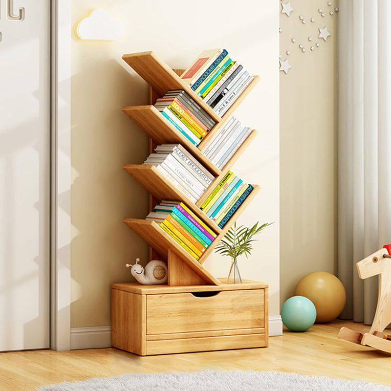 Scala | Narrow Tall Wood Bookshelf, 6 to 12 Tier Slim Bookcase Storage Shelf for Home Office and Living Room