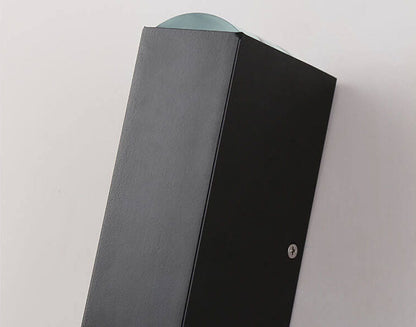 Fascio | Modern LED Up and Down Wall Light, Black Exterior Wall Sconce for Covered Patio, Porch and Entry