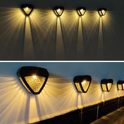 Alba | Solar Outdoor Wall Lantern, IP65 Dusk to Dawn LED Wall Light for Patio, Porch, Fence and Driveway
