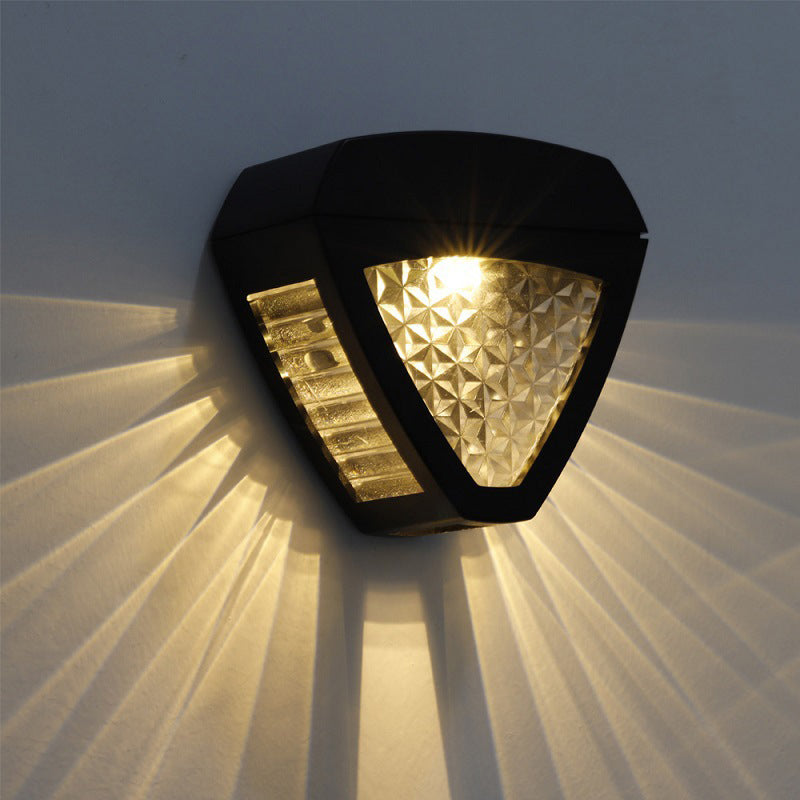 Alba | Solar Outdoor Wall Lantern, IP65 Dusk to Dawn LED Wall Light for Patio, Porch, Fence and Driveway