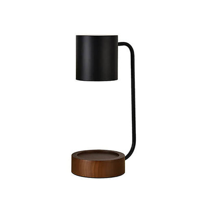 Cera | Melting Wax Sculptural Table Lamp, Dimmable Bedside Lamp with Timer, Modern Wood Accent Lamp
