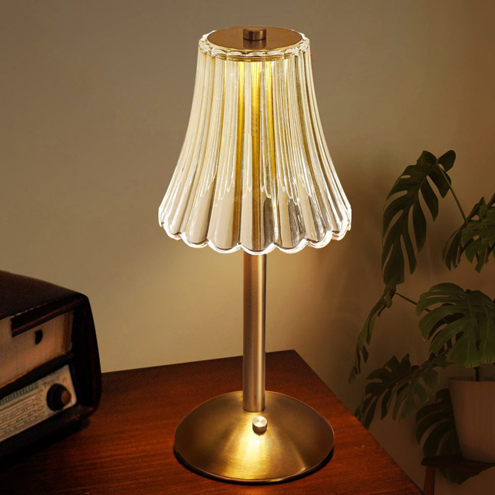 Lumetto | Cordless Rechargeable Touch Table Lamp, USB C LED Lamp in Classic or Vintage Style for Bedside