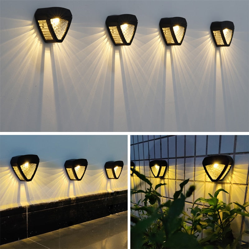 Alba | Solar Outdoor Wall Lantern, IP65 Dusk to Dawn LED Wall Light for Patio, Porch, Fence and Driveway