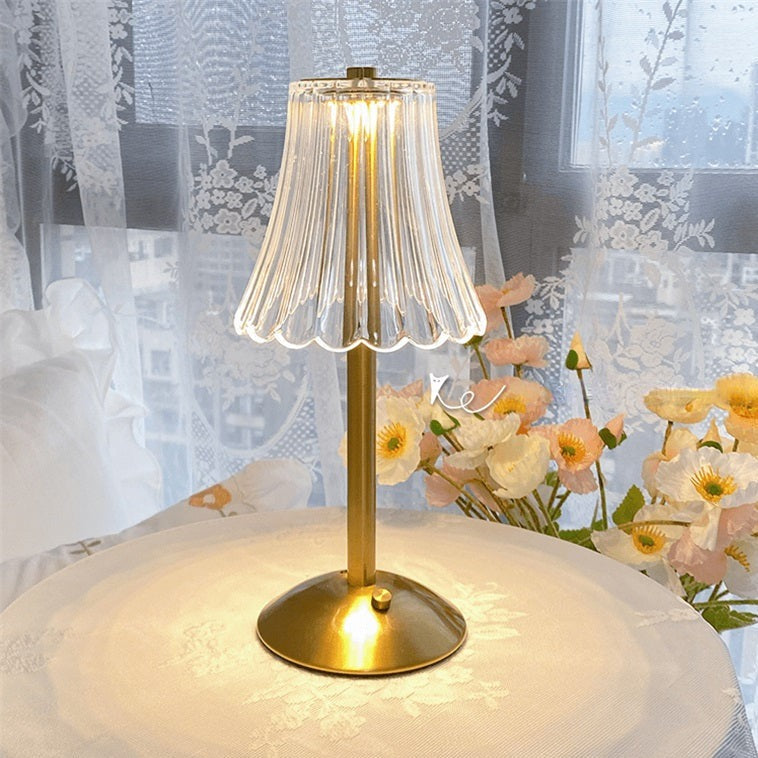 Lumetto | Cordless Rechargeable Touch Table Lamp, USB C LED Lamp in Classic or Vintage Style for Bedside