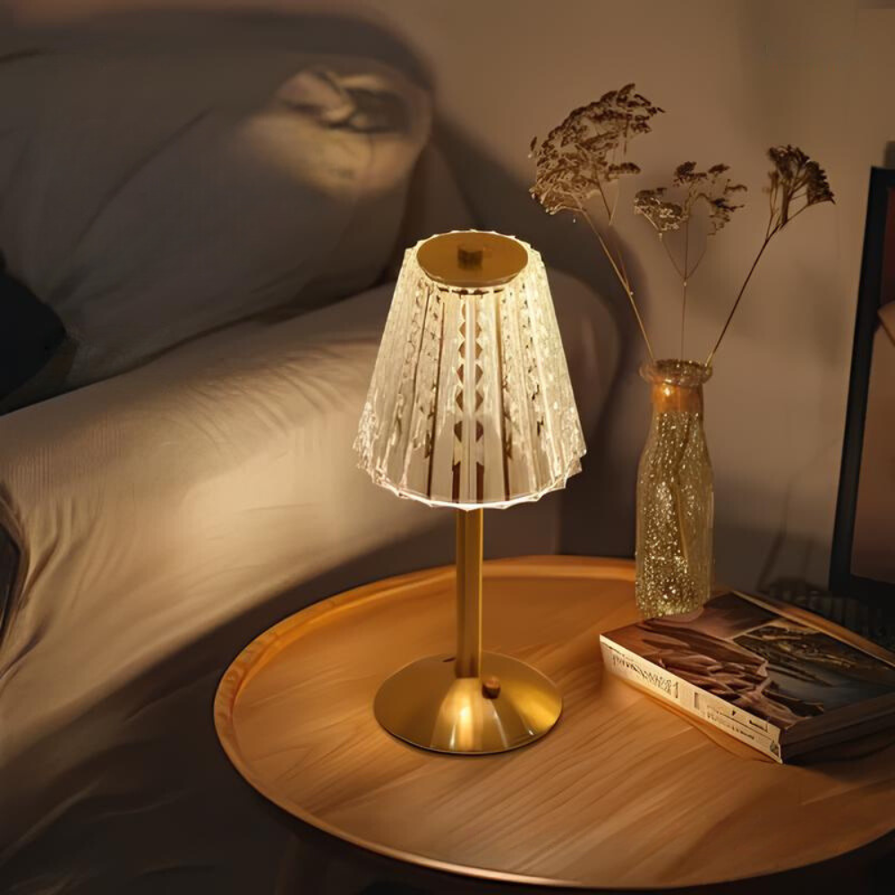 Lumetto | Cordless Rechargeable Touch Table Lamp, USB C LED Lamp in Classic or Vintage Style for Bedside