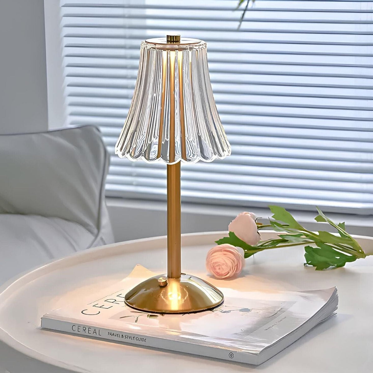 Lumetto | Cordless Rechargeable Touch Table Lamp, USB C LED Lamp in Classic or Vintage Style for Bedside