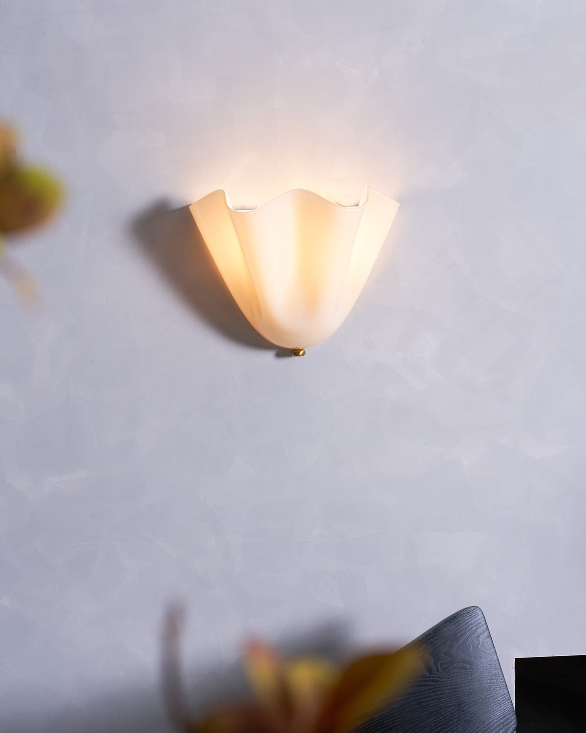 Scultura | Sculptural Wall Light, Modern Organic Art Wall Sconce in Beige, Green, Brown or Amber, Hardwired