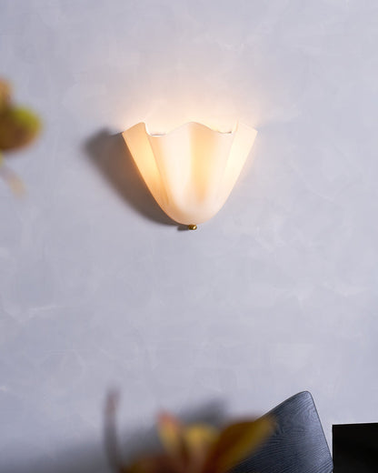 Scultura | Sculptural Wall Light, Modern Organic Art Wall Sconce in Beige, Green, Brown or Amber, Hardwired