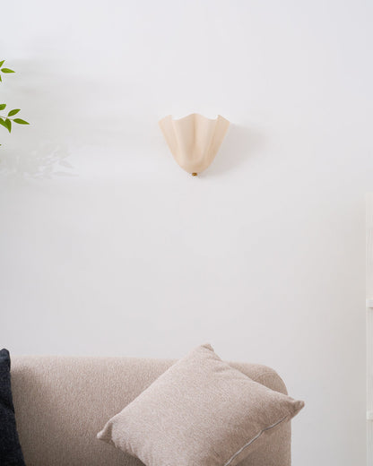 Scultura | Sculptural Wall Light, Modern Organic Art Wall Sconce in Beige, Green, Brown or Amber, Hardwired