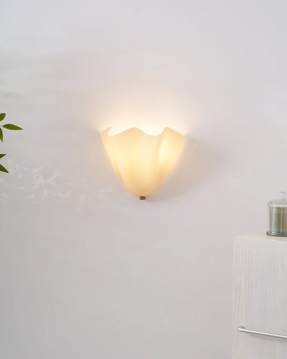 Scultura | Sculptural Wall Light, Modern Organic Art Wall Sconce in Beige, Green, Brown or Amber, Hardwired