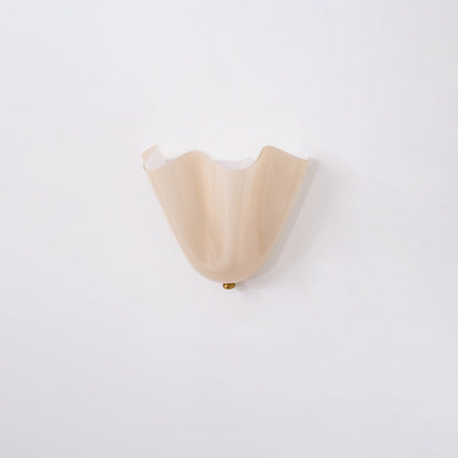 Scultura | Sculptural Wall Light, Modern Organic Art Wall Sconce in Beige, Green, Brown or Amber, Hardwired