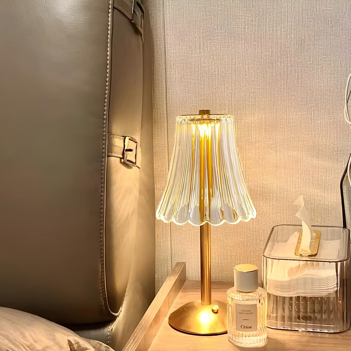 Lumetto | Cordless Rechargeable Touch Table Lamp, USB C LED Lamp in Classic or Vintage Style for Bedside